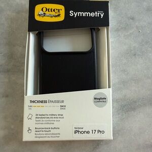 OtterBox Symmetry Series Black Case for iPhone 17 Pro